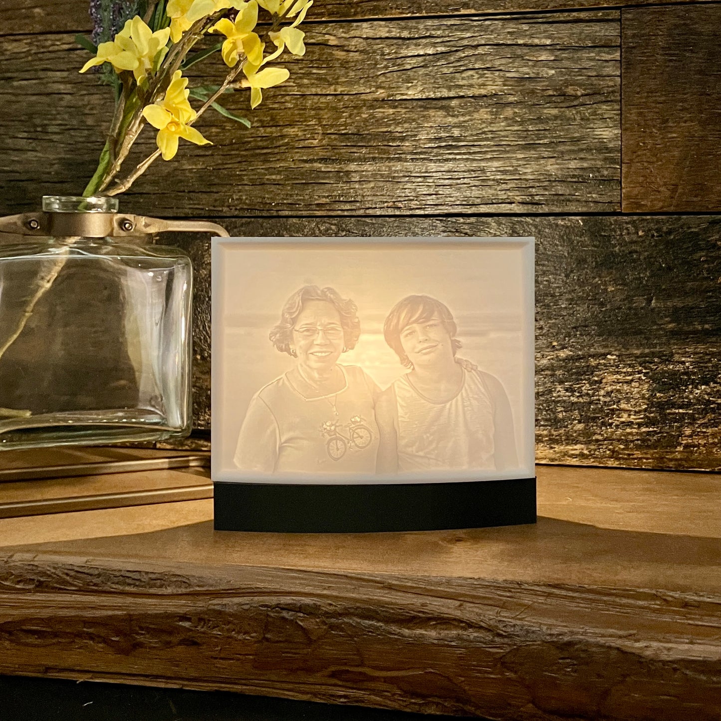 Personalized Photo Lithophane Tabletop Luminary