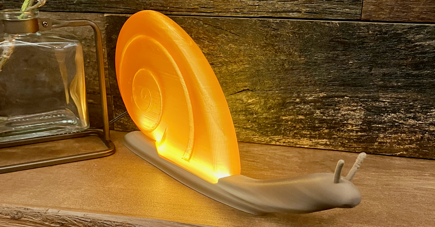 Whimsical Snail Tabletop Nightlight