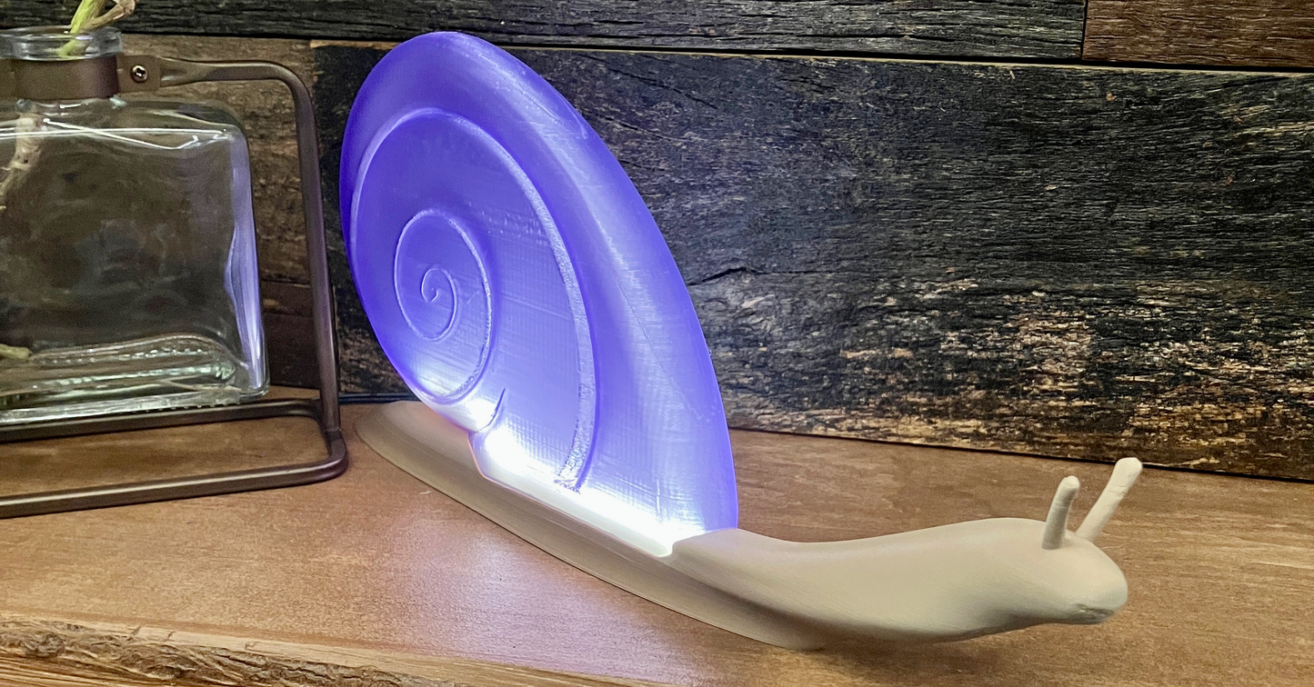 Whimsical Snail Tabletop Nightlight