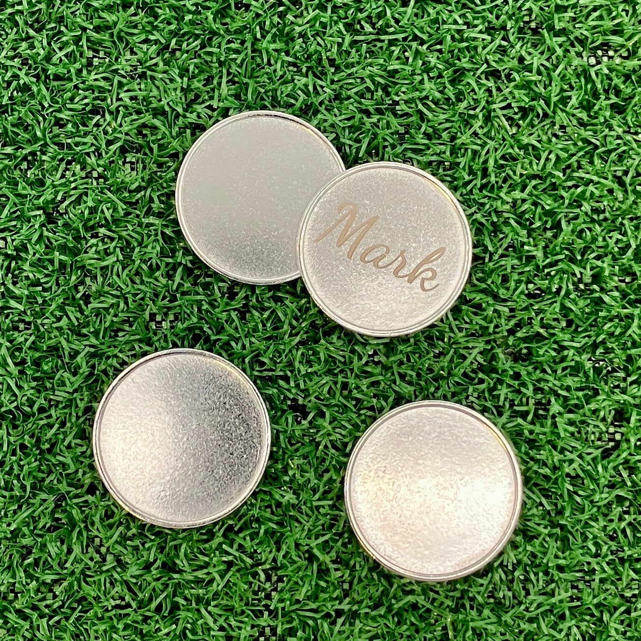 24mm Personalized Magnetic Golf Ball Marker - 2 pack - The Contraptory